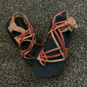 Orange 3 strap chacos!